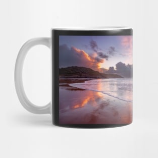 Caswell Bay Sunrise on Gower, Wales Mug